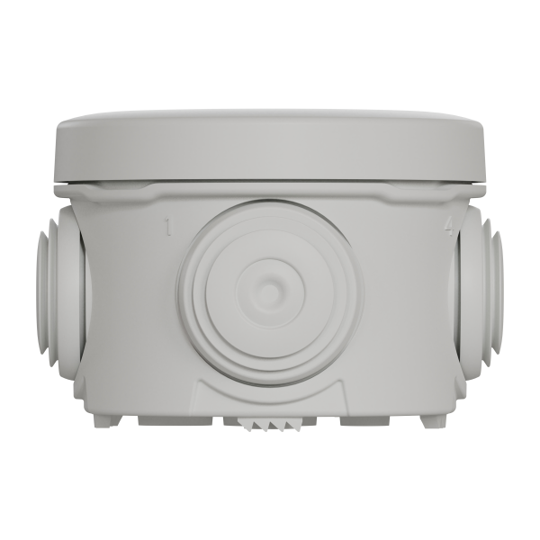 Boîte de dérivation Ø60 Schneider Mureva Box étanche 4 embouts Gris IP55
