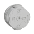 Boîte de dérivation Ø60 Schneider Mureva Box étanche 4 embouts Gris IP55