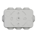 Boîte de dérivation 105x65x55 Schneider Mureva Box étanche 8 embouts Gris IP55