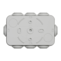 Boîte de dérivation 105x65x55 Schneider Mureva Box étanche 8 embouts Gris IP55
