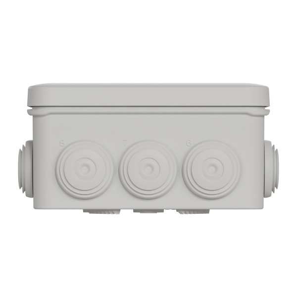 Boîte de dérivation 105x65x55 Schneider Mureva Box étanche 8 embouts Gris IP55