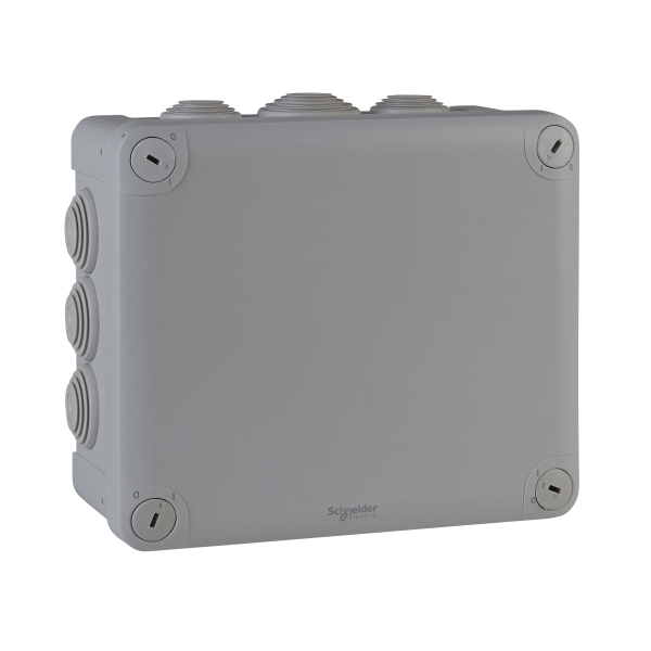 Boîte de dérivation 175x150x80 Schneider Mureva Box étanche 12 embouts Gris IP55 