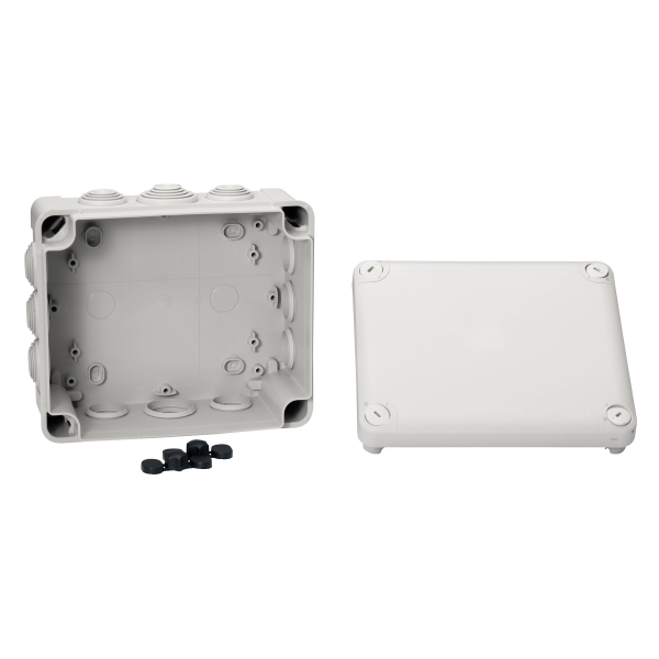 Boîte de dérivation 175x150x80 Schneider Mureva Box étanche 12 embouts Gris IP55 