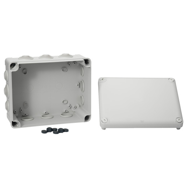 Boîte de dérivation 225x175x100 Schneider Mureva Box étanche 12 embouts Gris IP55