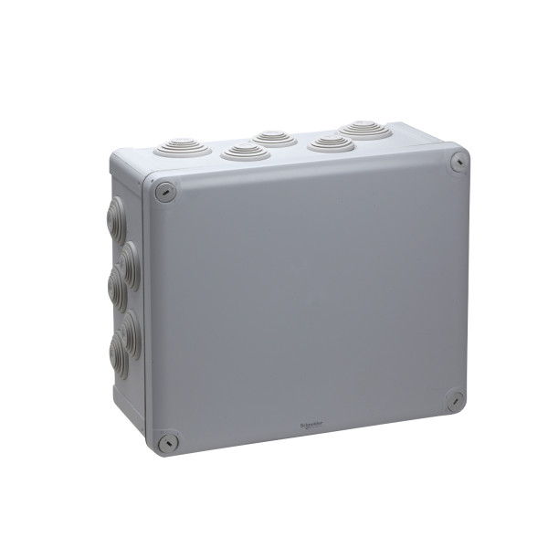 Boîte de dérivation 275x225x120 Schneider Mureva Box étanche 10 embouts Gris IP55