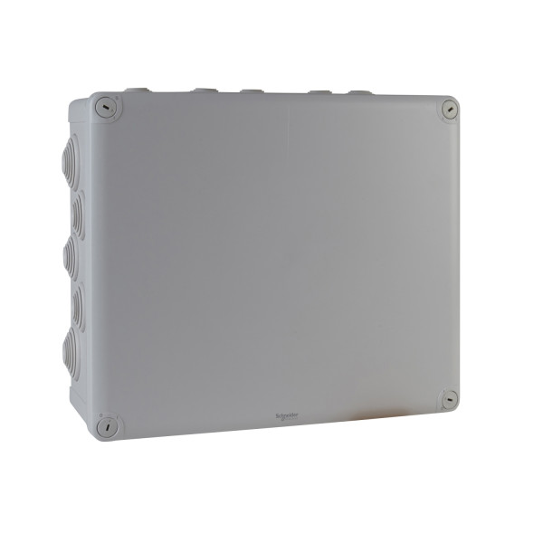 Boîte de dérivation 325x275x120 Schneider Mureva Box étanche 20 embouts Gris IP55