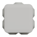 Boîte de dérivation 65x65x45 Schneider Mureva Box étanche 7 entrées couvercle clipsable Gris