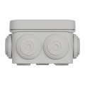 Boîte de dérivation 65x65x45 Schneider Mureva Box étanche 7 entrées couvercle clipsable Gris