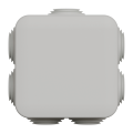 Boîte de dérivation 65x65x45 Schneider Mureva Box étanche 7 entrées couvercle clipsable Gris