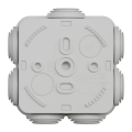 Boîte de dérivation 65x65x45 Schneider Mureva Box étanche 7 entrées couvercle clipsable Gris