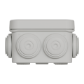 Boîte de dérivation 65x65x45 Schneider Mureva Box étanche 7 entrées couvercle clipsable Gris