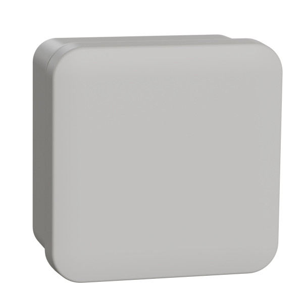 Boîte de dérivation 80x80x45 Schneider Mureva Box étanche faces lisses Gris couvercle clipsable