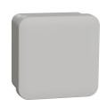 Boîte de dérivation 80x80x45 Schneider Mureva Box étanche faces lisses Gris couvercle clipsable