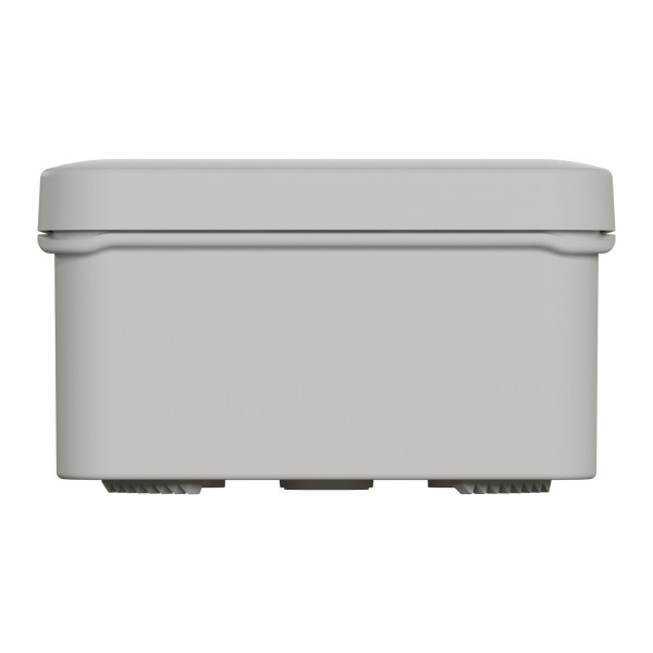 Boîte de dérivation 80x80x45 Schneider Mureva Box étanche faces lisses Gris couvercle clipsable