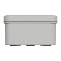 Boîte de dérivation 80x80x45 Schneider Mureva Box étanche faces lisses Gris couvercle clipsable