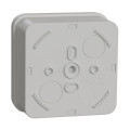 Boîte de dérivation 80x80x45 Schneider Mureva Box étanche faces lisses Gris couvercle clipsable