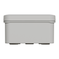 Boîte de dérivation 80x80x45 Schneider Mureva Box étanche faces lisses Gris couvercle clipsable