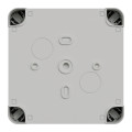 Boîte de dérivation 105x105x55 Schneider Mureva Box étanche faces lisses couvercle à vis Gris