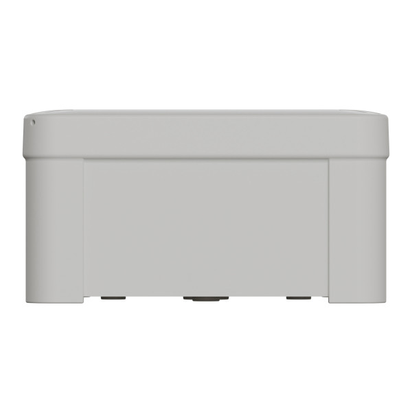 Boîte de dérivation 105x105x55 Schneider Mureva Box étanche faces lisses couvercle à vis Gris
