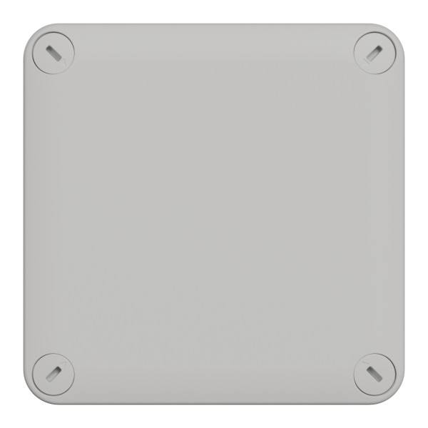 Boîte de dérivation 105x105x55 Schneider Mureva Box étanche faces lisses couvercle à vis Gris