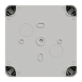 Boîte de dérivation 105x105x55 Schneider Mureva Box étanche faces lisses couvercle à vis Gris