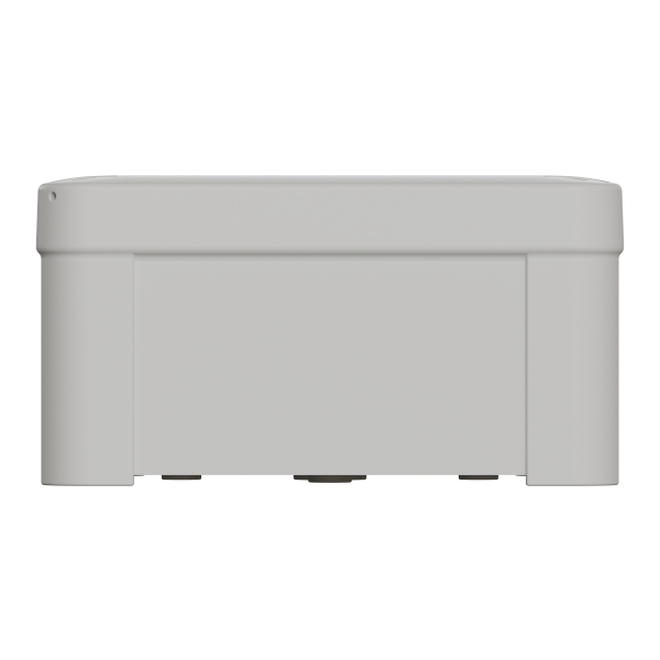 Boîte de dérivation 105x105x55 Schneider Mureva Box étanche faces lisses couvercle à vis Gris