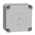 Boîte de dérivation 105x105x55 Schneider Mureva Box étanche faces lisses couvercle à vis Gris