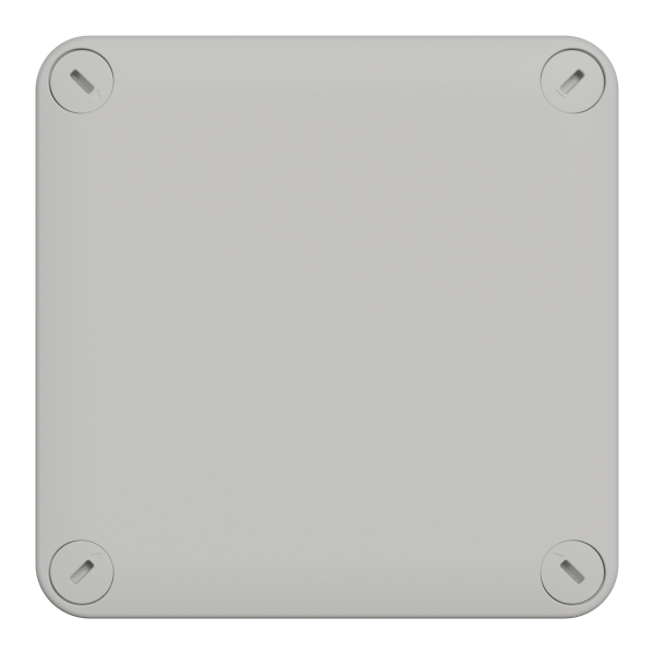 Boîte de dérivation 105x105x55 Schneider Mureva Box étanche faces lisses couvercle à vis Gris
