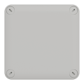 Boîte de dérivation 105x105x55 Schneider Mureva Box étanche faces lisses couvercle à vis Gris