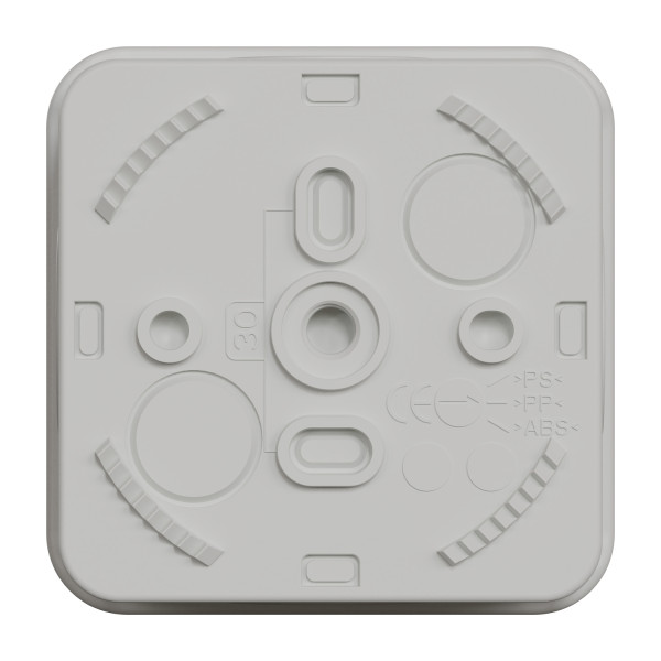 Boîte de dérivation 65x65x45 Schneider Mureva Box étanche 4 entrées défonçables pour PE Gris