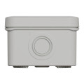 Boîte de dérivation 65x65x45 Schneider Mureva Box étanche 4 entrées défonçables pour PE Gris