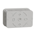 Boîte de dérivation 105x65x55 Schneider Mureva Box étanche 6 entrées défonçable pour PE Gris