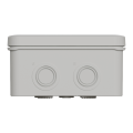 Boîte de dérivation 105x65x55 Schneider Mureva Box étanche 6 entrées défonçable pour PE Gris