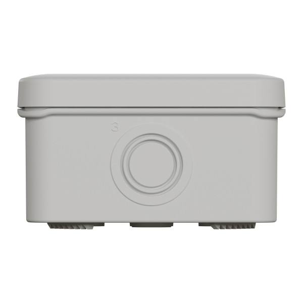 Boîte de dérivation 80x80x45 Schneider Mureva Box étanche 4 entrées défonçables pour PE Gris IP55