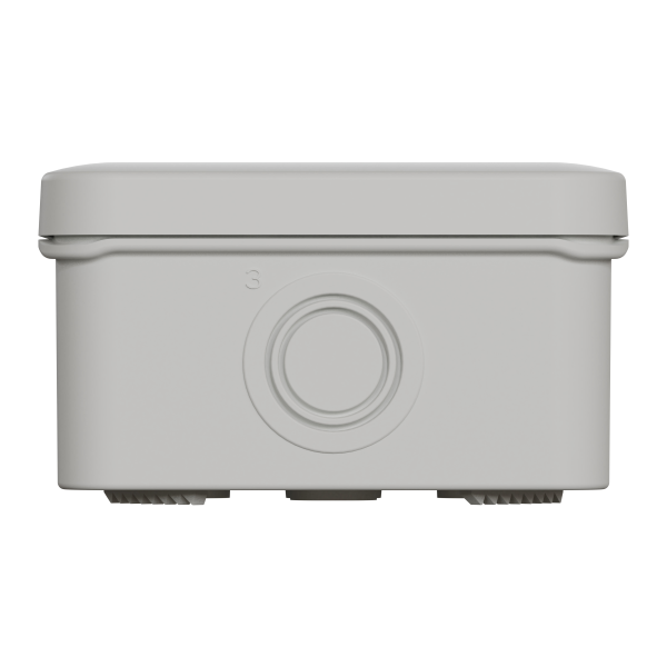 Boîte de dérivation 80x80x45 Schneider Mureva Box étanche 4 entrées défonçables pour PE Gris IP55