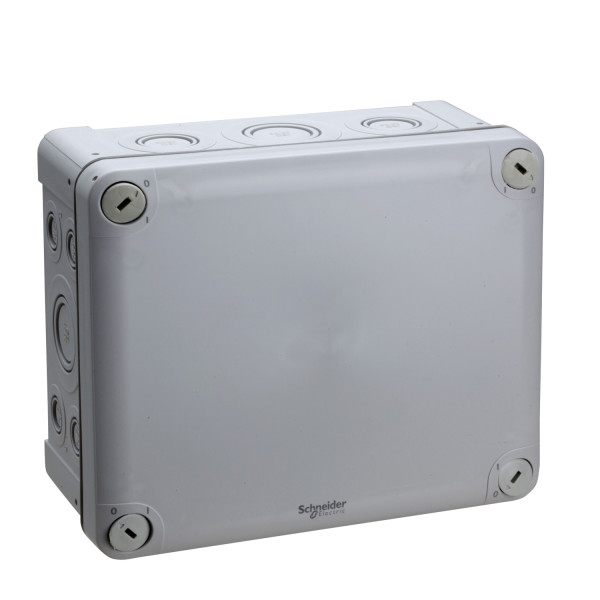 Boîte de dérivation 175x150x80 Schneider Mureva Box étanche 16 entrées défonçable pour PE Gris 