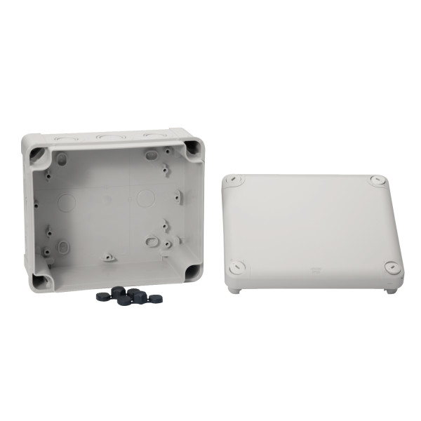 Boîte de dérivation 175x150x80 Schneider Mureva Box étanche 16 entrées défonçable pour PE Gris 