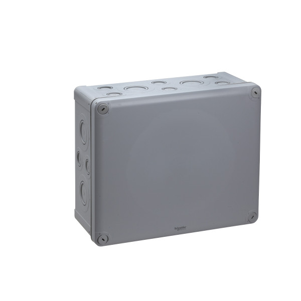 Boîte de dérivation 275x225x120 Schneider Mureva Box étanche 24 entrées défonçables pour PE Gris