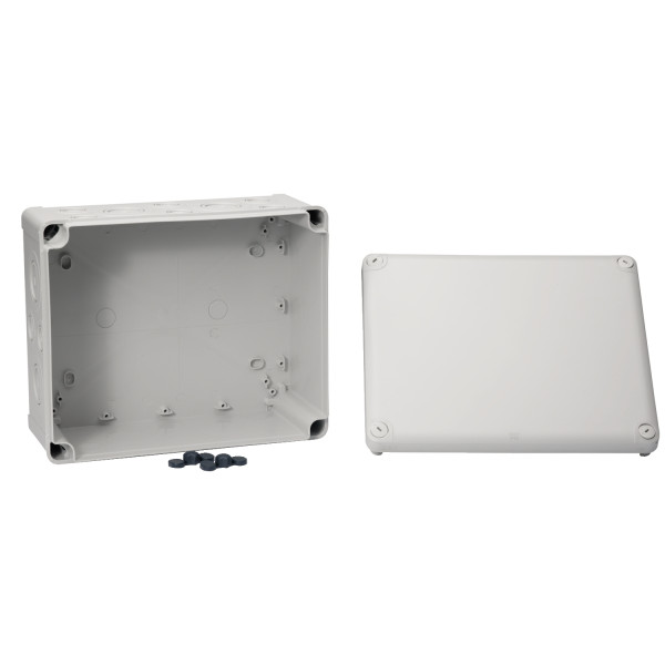 Boîte de dérivation 275x225x120 Schneider Mureva Box étanche 24 entrées défonçables pour PE Gris