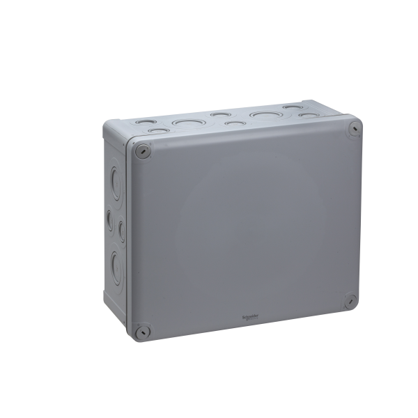Boîte de dérivation 275x225x120 Schneider Mureva Box étanche 24 entrées défonçables pour PE Gris