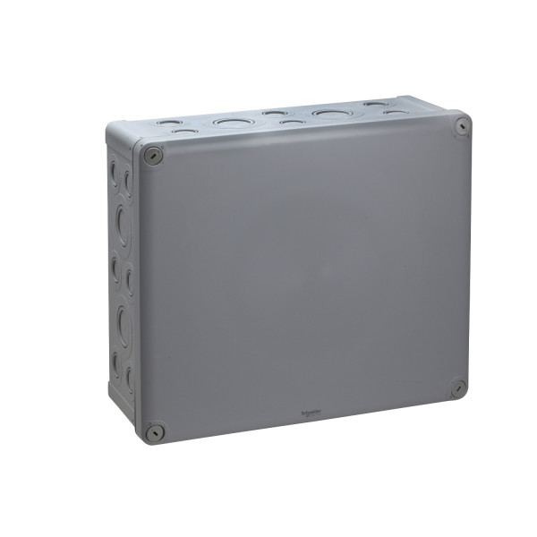 Boîte de dérivation 325x275x120 Schneider Mureva Box étanche 32 entrées défonçables pour PE Gris