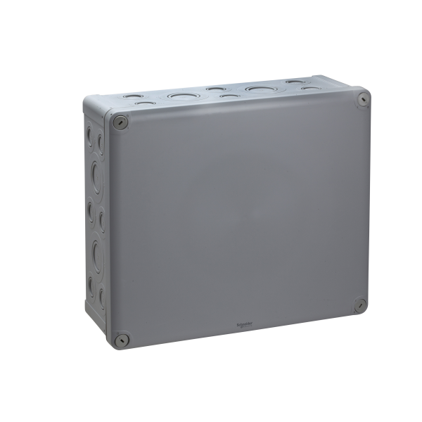 Boîte de dérivation 325x275x120 Schneider Mureva Box étanche 32 entrées défonçables pour PE Gris