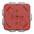 Boite de dérivation Schneider Mureva Box rouge+ embt 80x80x45