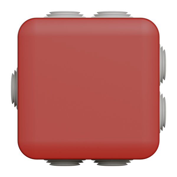 Boite de dérivation Schneider Mureva Box rouge+ embt 80x80x45
