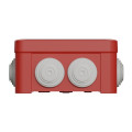 Boîte de dérivation 105x105x55 Schneider Mureva Box étanche 7 entrées couvercle à vis Rouge