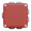 Boîte de dérivation 105x105x55 Schneider Mureva Box étanche 7 entrées couvercle à vis Rouge
