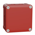 Boîte de dérivation 105x105x55 Schneider Mureva Box étanche 13 entrées Rouge IP55