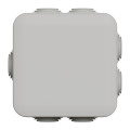 Boîte de dérivation 80x80x45 Schneider Mureva Box étanche 7 entrées avec borniers Gris IP55