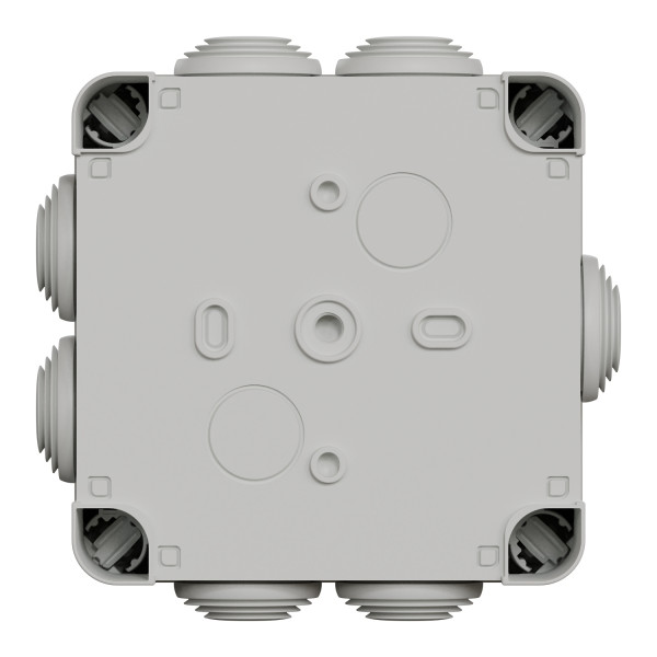 Boîte de dérivation 105x105x55 Schneider Mureva Box étanche 7 entrées avec borniers à vis Gris IP55 