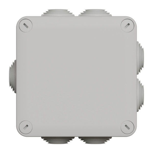 Boîte de dérivation 105x105x55 Schneider Mureva Box étanche 7 entrées avec borniers à vis Gris IP55 